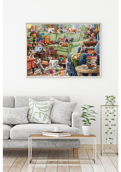 1500 Parçalık Puzzle - Salondaki Yaramazlar 4575 modelleri
