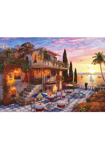 3000 Parçalık Akdenizde Romantizm Puzzle Canlı Renkler ve Özgün Parçalarla fiyatları