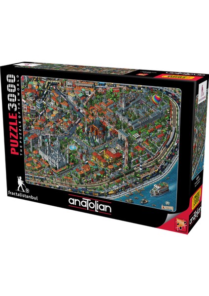3000 Parçalık Puzzle - Fractal İstanbul 4913