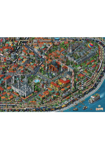3000 Parçalık Puzzle - Fractal İstanbul 4913