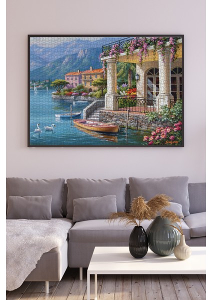 3000 Parçalık Puzzle - Körfezdeki Villa 4915 modelleri