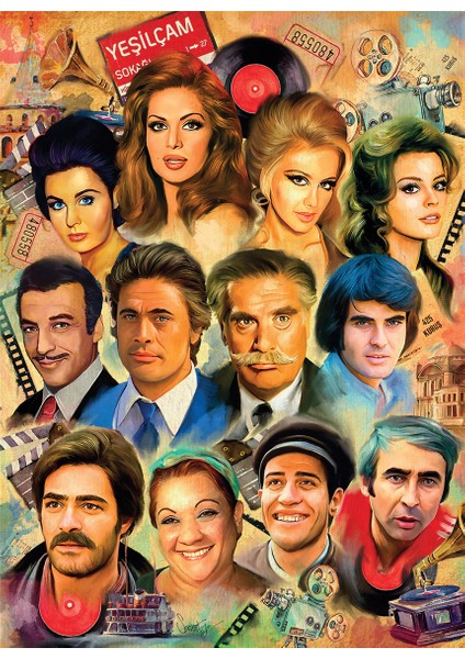 1000 Parçalık Puzzle - Yeşilçam Yıldızları 1155 fiyatları