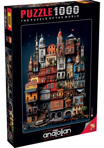 1000 Parçalık Puzzle Balat 1157 Canlı Renklerle Eğlenceli Zihin Geliştirici 66 x 48 cm