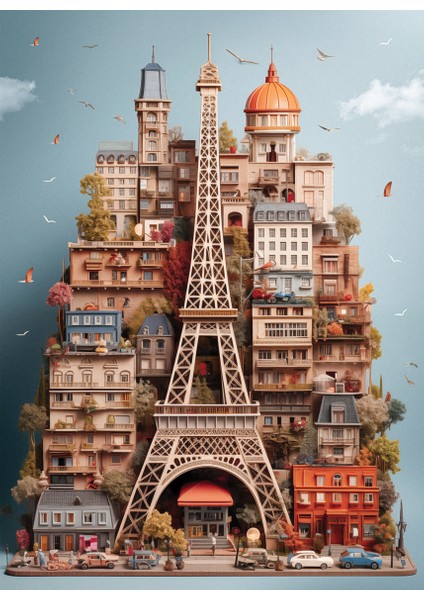 1000 Parçalık Puzzle - Eyfel 1168