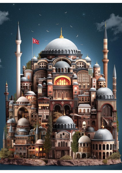 1000 Parçalık Puzzle - Ayasofya 1169