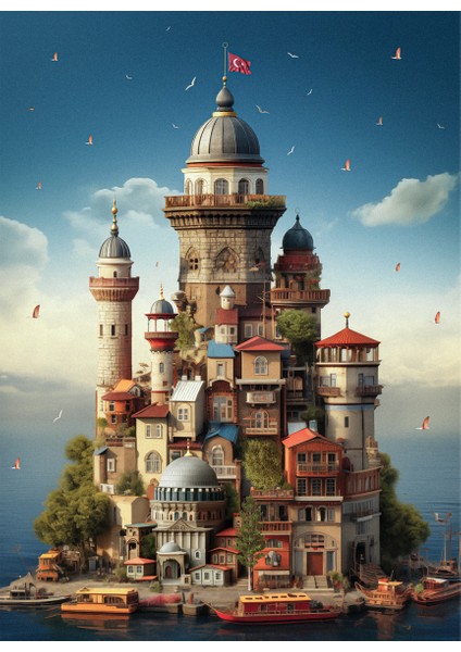 1000 Parçalık Puzzle - Kız Kulesi 1170 fiyatları