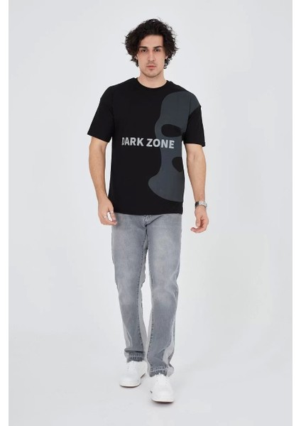 Erkek Baskılı T-Shirt - Siyah fiyatları