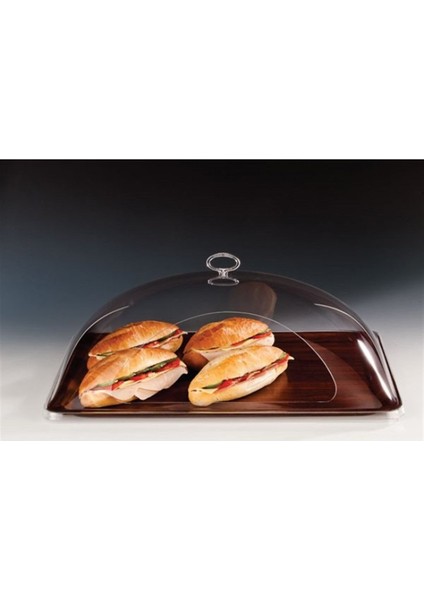 43*61 Dikdörtgen Gözlü Kapaklı Fanus