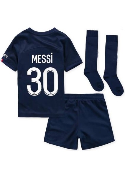 Psg Messi Lacivert 3 Lü Set Çocuk Forması 22/23 Sezon Forma