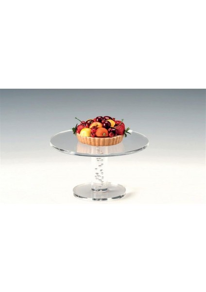 24 cm Akrilik , Ayaklı Pasta Standı