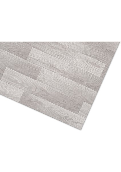 2 Metre EN - DAR PARKE DESEN GRİ RENK - PVC Zemin Kaplama - Keçeli Kalın - Yer Döşemesi Mineflo