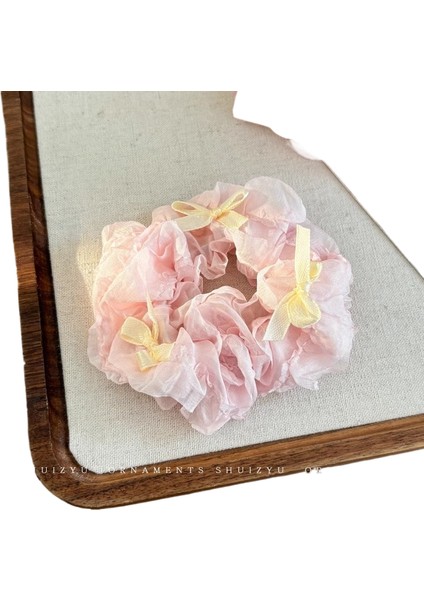 Küçük Taze Kumaş Kırma Çiçek Saç Halkası (Yurt Dışından)