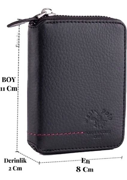 West Polo Clup Fermuarlı Deri Cüzdan Kartlık fiyatları