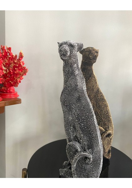 Dekoratif Çita Leopar Biblo Büst Heykel fırsatları