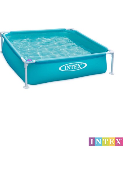 Intex Mini Metal Prefabrik Çocuk Oyun Havuzu Set 122x122x30cm