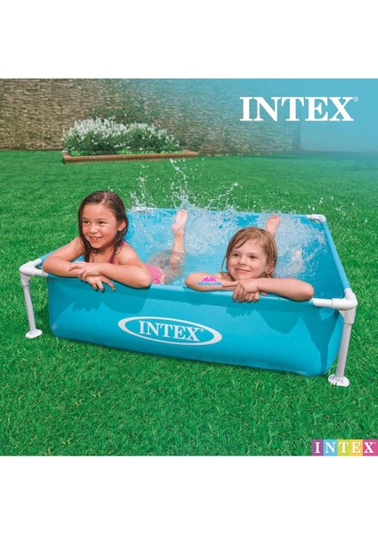 Intex Mini Metal Prefabrik Çocuk Oyun Havuzu Set 122x122x30cm fırsatları