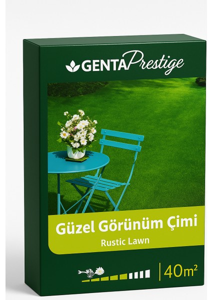 Prestige Güzel Görünüm Çimi | Rustic Lawn Çim Tohumu | 40 M²