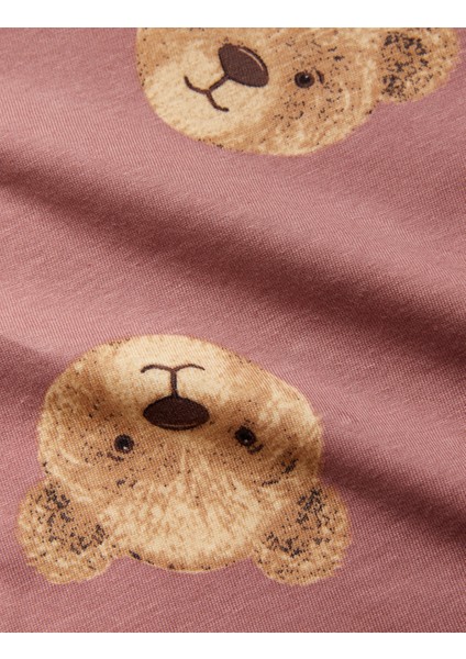 2'li Saf Pamuk Spencer Bear™ Pijama Takımı (1-8 Yaş)