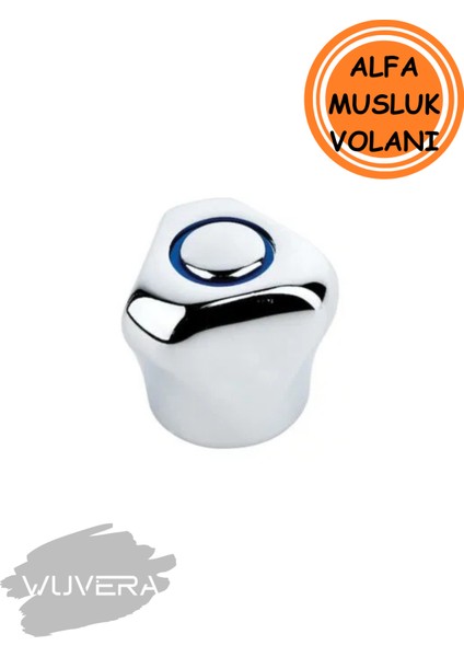 Alfa Musluk Volanı – Salmastrasız Boş Model, Zamak Malzeme