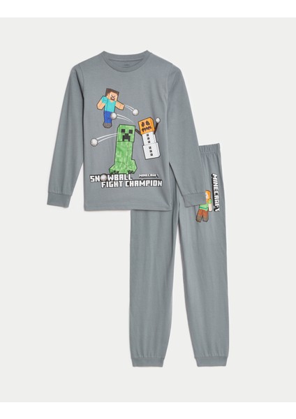 Minecraft™ Temalı Pijama Takımı (3-16 Yaş)