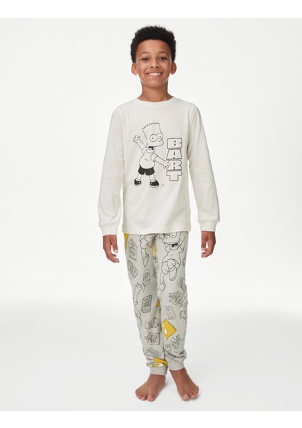 Simpsons™ Temalı Pijama Takımı (6-16 Yaş)