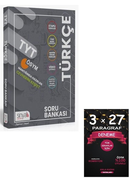 Sinyal Yayınları Tyt Türkçe Soru Bankası+Anlakazan Yayınları