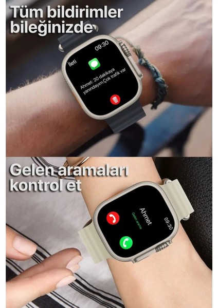 Smard Watch H11 Ulta 49MM Metal Kasa Akıllı Saat Çift Kordonlu fırsatları