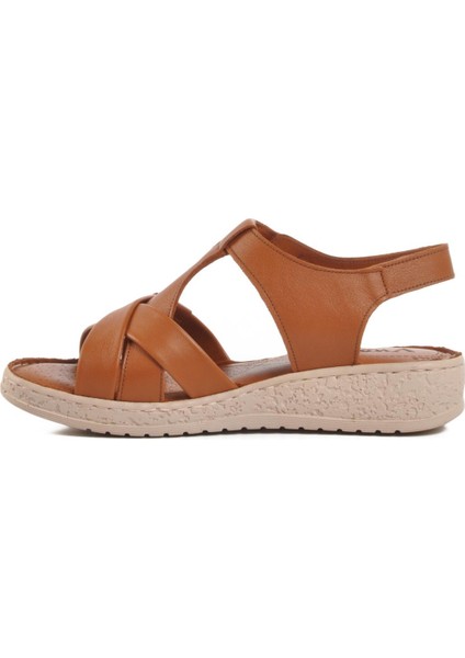9216 Z Taba Deri Kadın Sandalet fiyatları