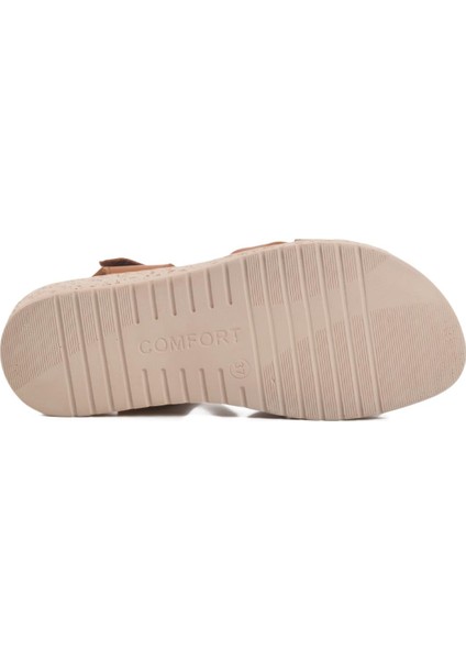 9216 Z Taba Deri Kadın Sandalet indirimleri