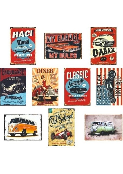 Retro Klasik Araba Mdf Dekoratif Tablo 10 Adet A4 Nostaljik Otomobil Tutkunlarına Özel Mdf Tablo ile Nostaljiyi Yakala! Kafe, Iş Yeri, Ev Dekorasyonunuza Ruh Katan Dekoratif Hediyelik Tablolar modelleri
