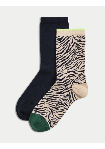 2'li Sumptuously Soft™ Bilek Boy Çorap