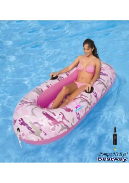 Bestway Desenli 2 Kişilik Şişme Bot 196X114 cm