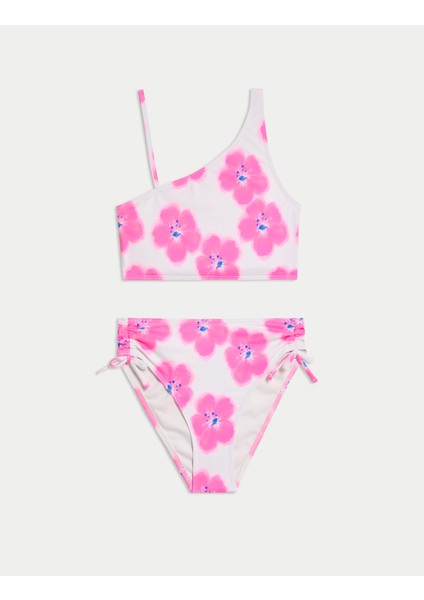 2'li Çiçek Desenli Bikini Takımı (6-16 Yaş)