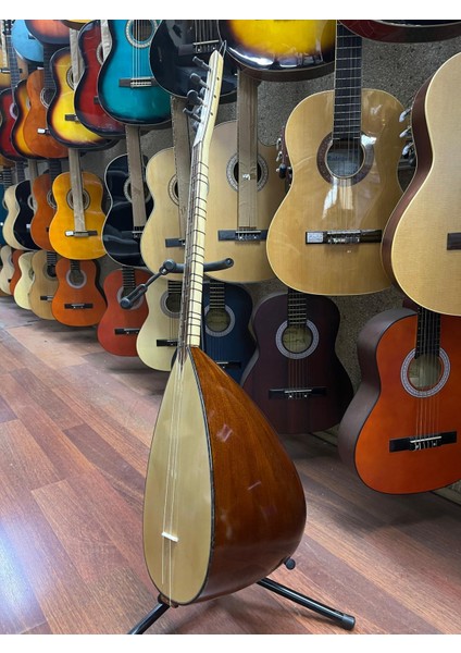 Kısa Sap 40 Tekne Ceviz Ağacı Jak Girişli Bağlama Kod 0802