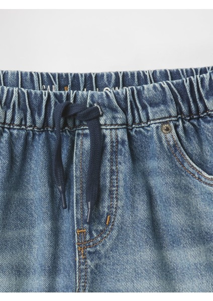 Kız Çocuk Mavi Low Rise Easy Denim Şort fiyatları