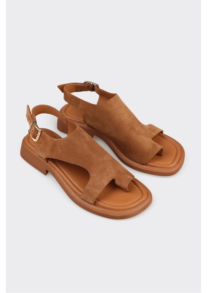 Taba Deri Kadın Parmak Arası Sandalet fiyatları