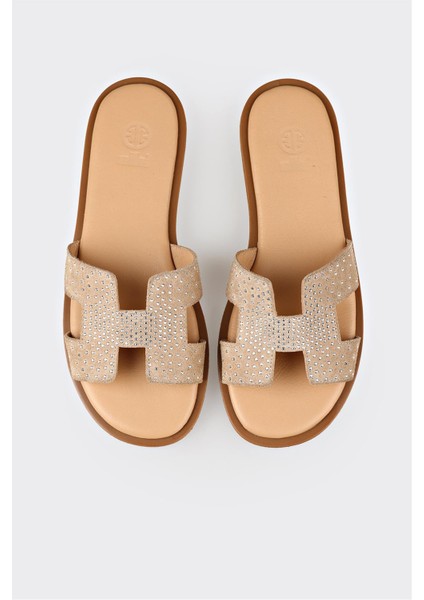 Siyah Deri Kadın Düz Terlik fırsatları