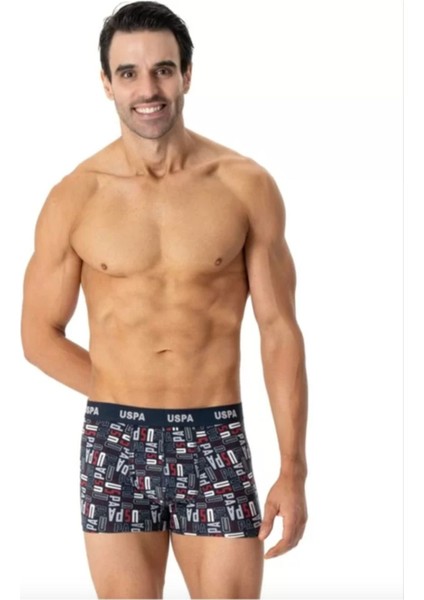 Erkek, Lisanslı, Uspa, 6'lı Boxer Set (Kutulu)