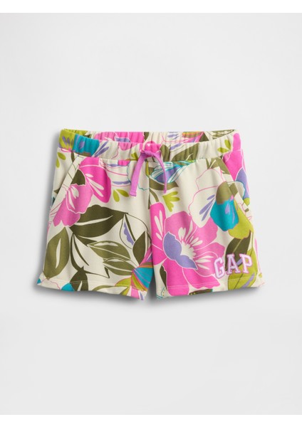 Kız Çocuk Çok Renkli Gap Logo Baskılı Pull-On Şort indirimleri