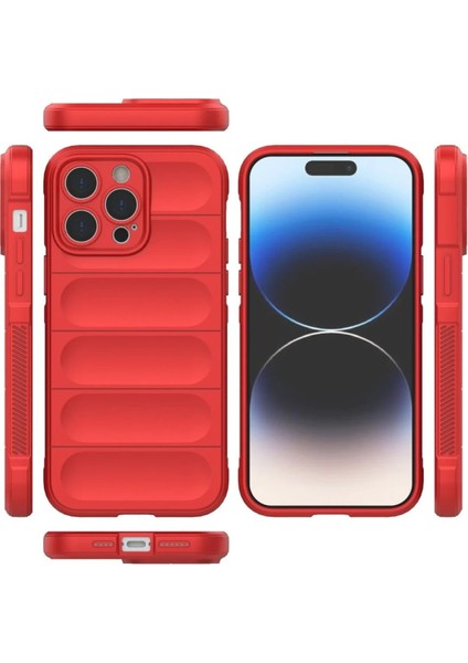Iphone 16 Pro Max Kılıf Optimum Silikon - Kırmızı Mrayd