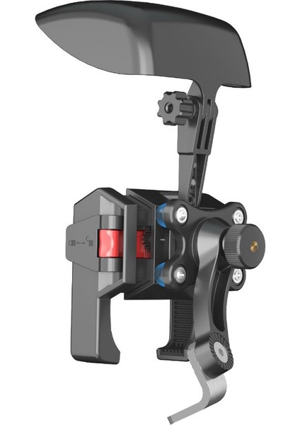 Motosiklet ve Scooter Için Profesyonel Dikiz Ayna Uyumlu Telefon Tutucu Orjinal Malzeme Yüksek Kalite Güneşlik Tasarımlı Universal Modellere Uyumlu Kolay Kurulum CVR11 Plus Sunset