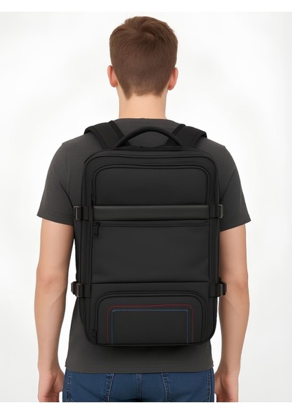 Seyahat Sırt Çantası Laptop Bölmeli Genişletilebilir 17.3" Inç USB Aparatlı 8683255013791