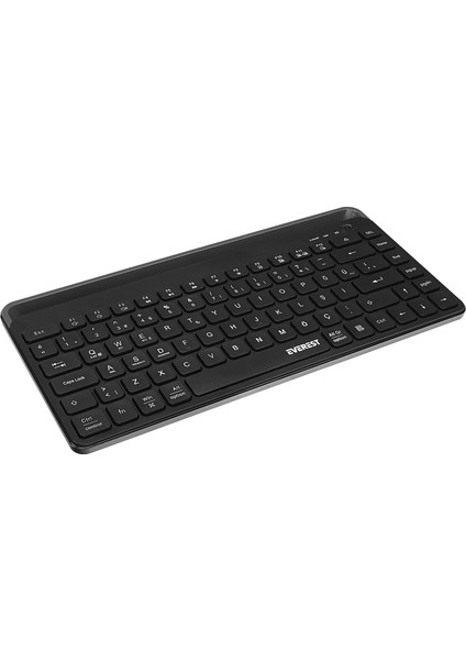 KB-BT66 Siyah 2.4g+Bt1+Bt2 Üçü Bir Arada 3 In 1 Q Kablosuz Klavye