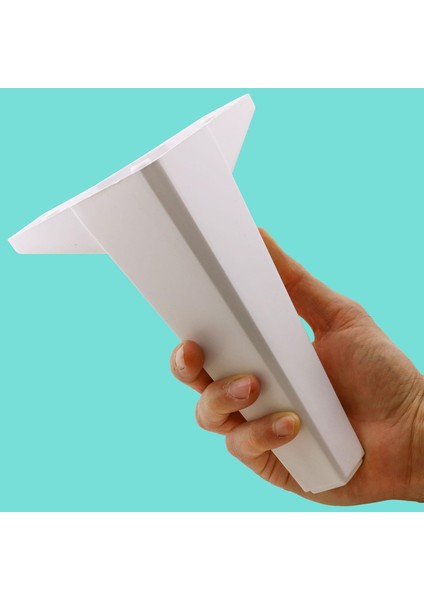 Mobilya Kanepe Sehpa Tv Ünitesi Koltuk Ayağı 18 cm Beyaz Baza Ayak 4 Adet