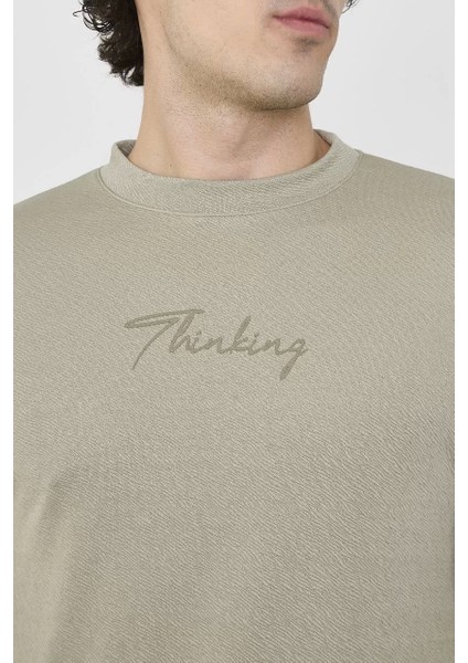 Bisiklet Yaka Slim Fit T-Shirt- Açık Yeşil fırsatları