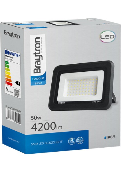 RTE-50 Watt 6400K Beyaz Işık SMD LED Projektör 50W