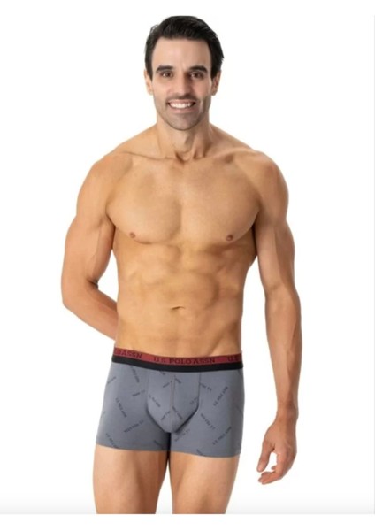 Erkek, Lisanslı, Uspa, Pamuklu-Modal, 3'lü Boxer Set (Kutulu)