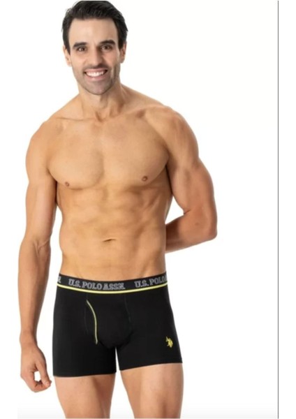 Erkek, Lisanslı, Uspa, %95 Pamuk, 5 Elastan, 3'lü Boxer Set