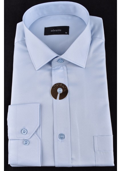 ADV-2610 Mikro Saten Klasik Gömlek /mavi/m fırsatları