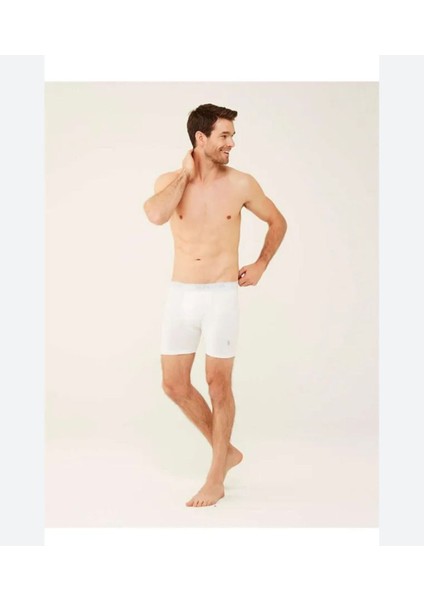 Erkek, Lisanslı, Uspa, 3'lü Uzun Paçalı Boxer Set (Kutulu)